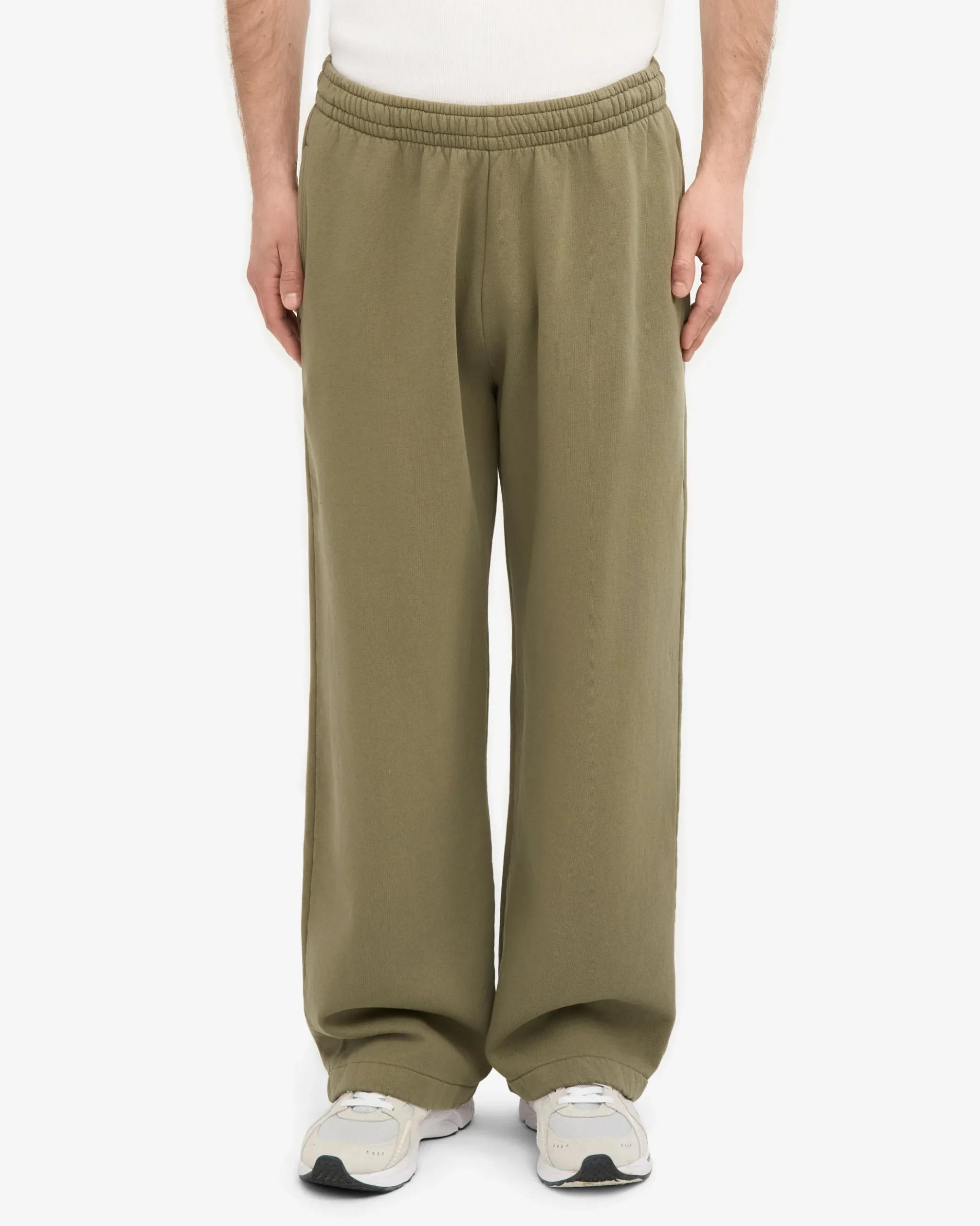Organic Straight Leg Sweatpants - Dusty Olive