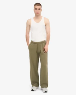 Organic Straight Leg Sweatpants - Dusty Olive