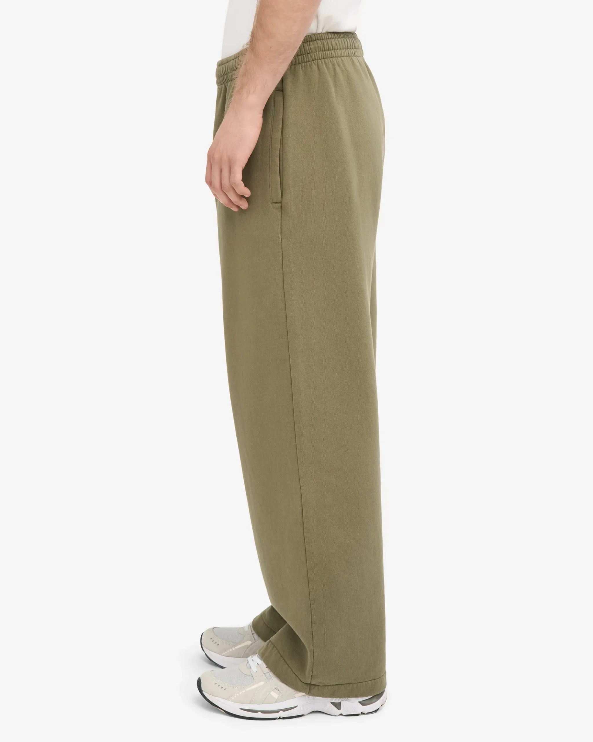 Organic Straight Leg Sweatpants - Dusty Olive