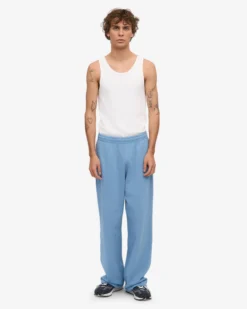 Organic Straight Leg Sweatpants - Seaside Blue