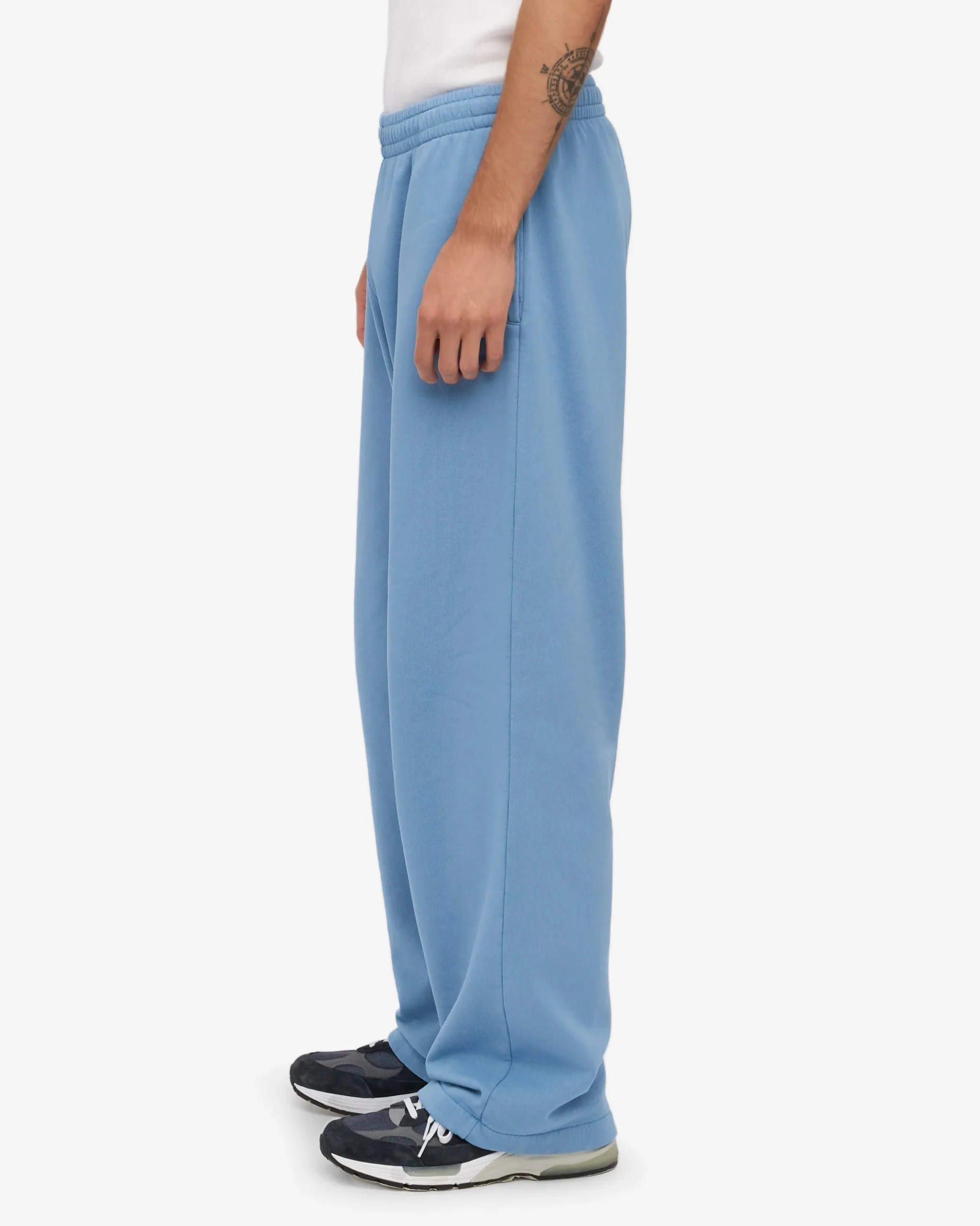 Organic Straight Leg Sweatpants - Seaside Blue