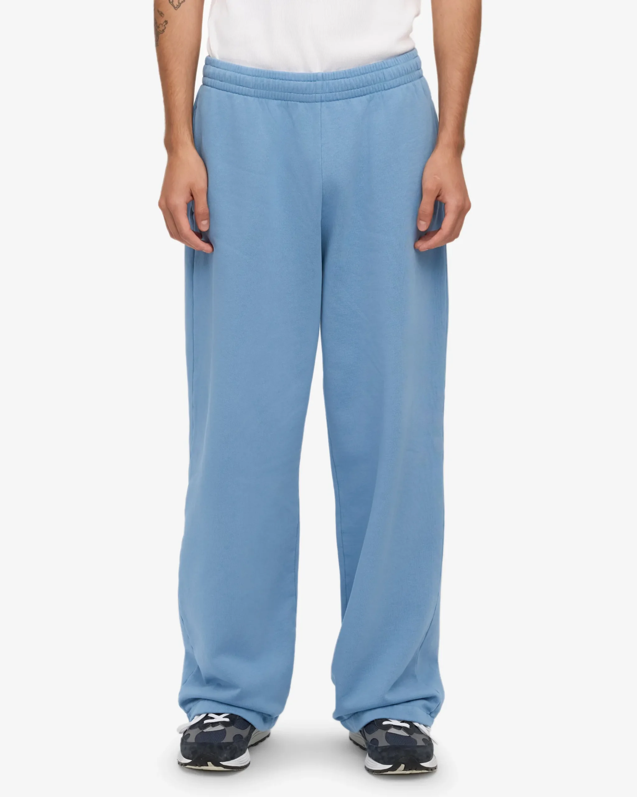 Organic Straight Leg Sweatpants - Seaside Blue