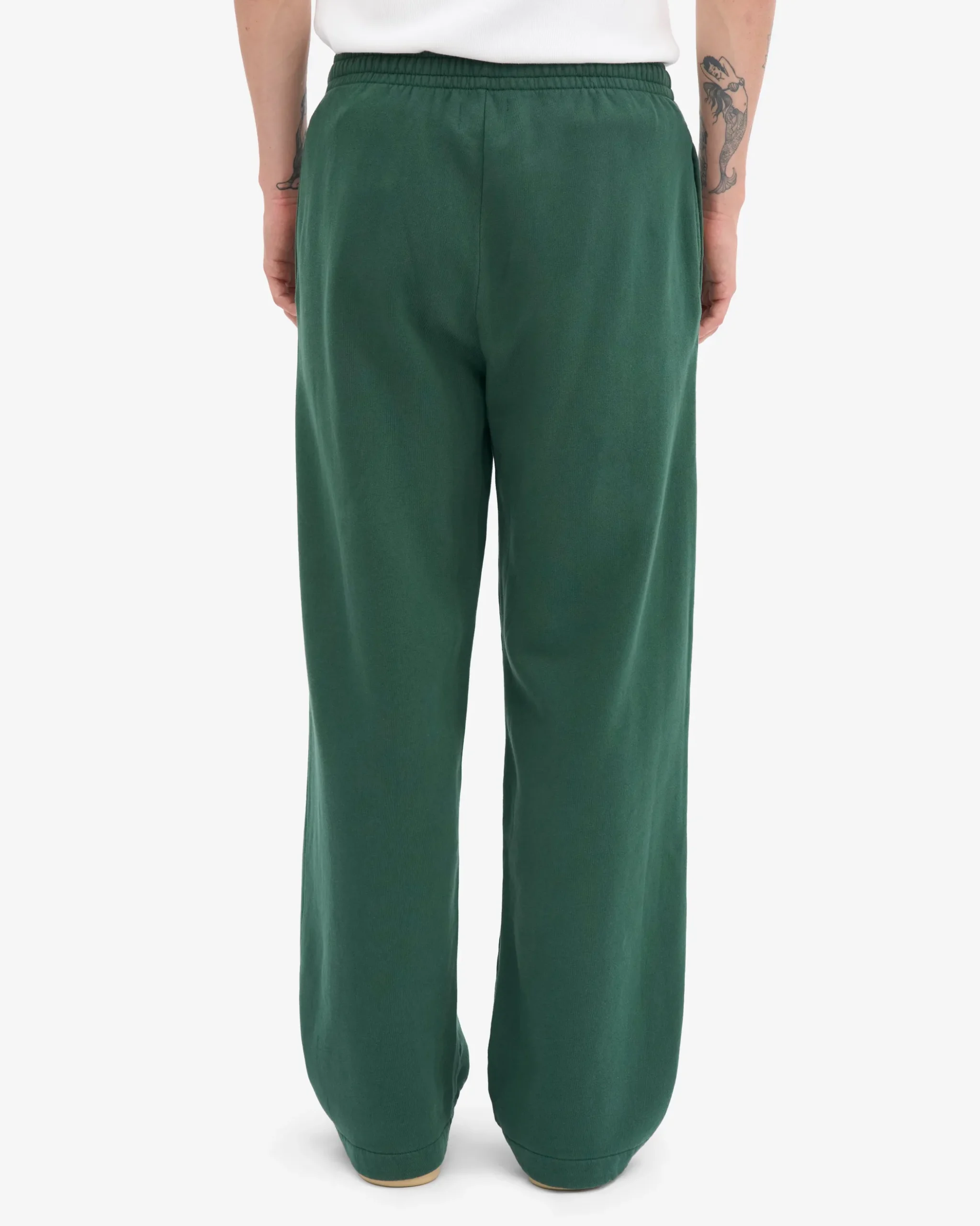 Organic Straight Leg Sweatpants - Emerald Green