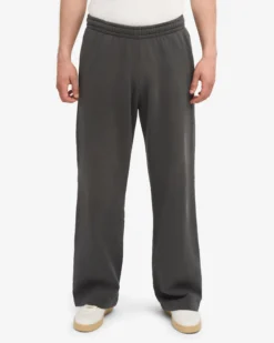 Organic Straight Leg Sweatpants - Lava Grey