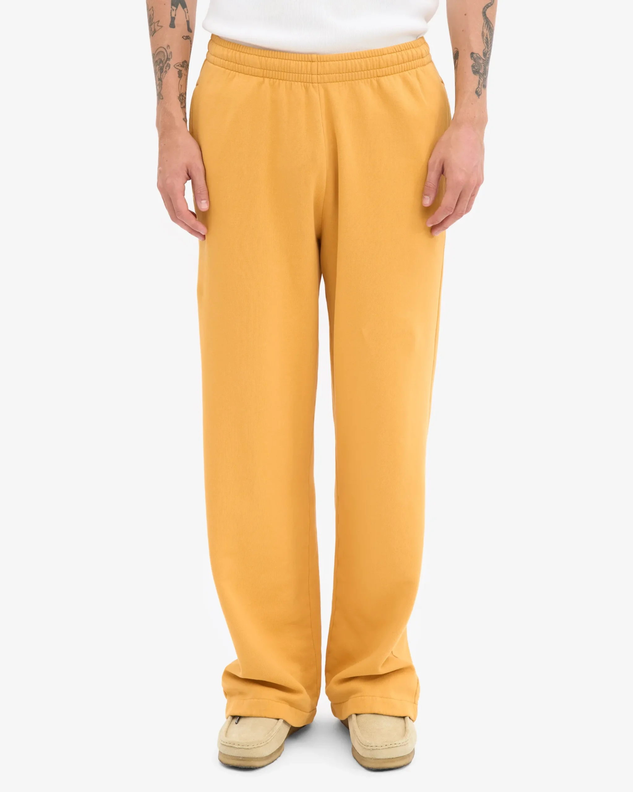 Organic Straight Leg Sweatpants - Burned Yellow