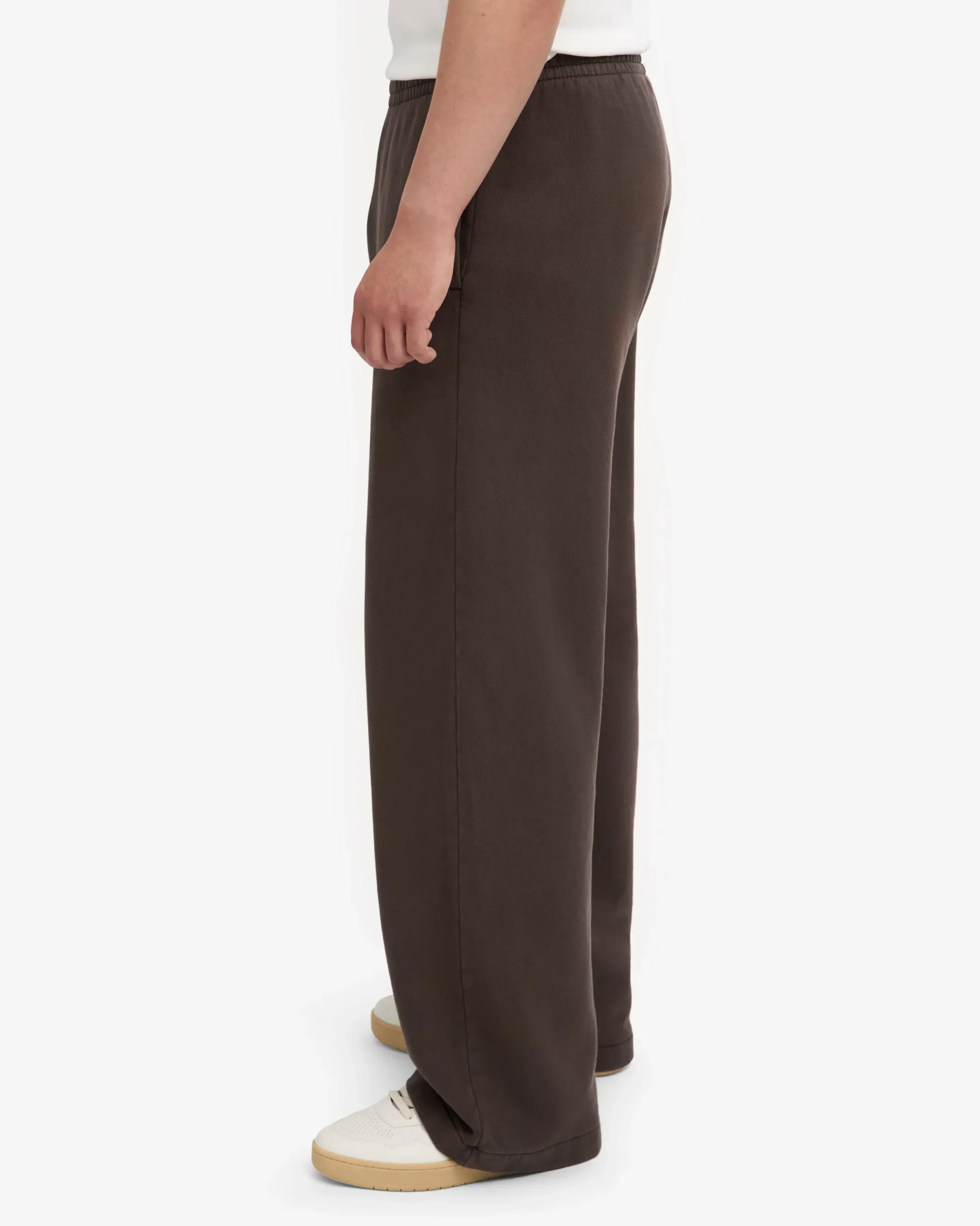 Organic Straight Leg Sweatpants - Coffee Brown