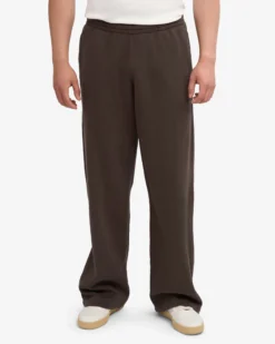 Organic Straight Leg Sweatpants - Coffee Brown