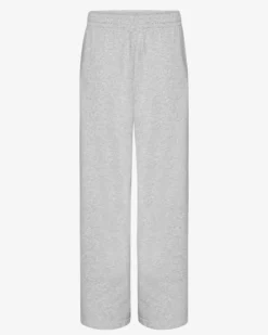 Organic Straight Leg Sweatpants - Snow Melange