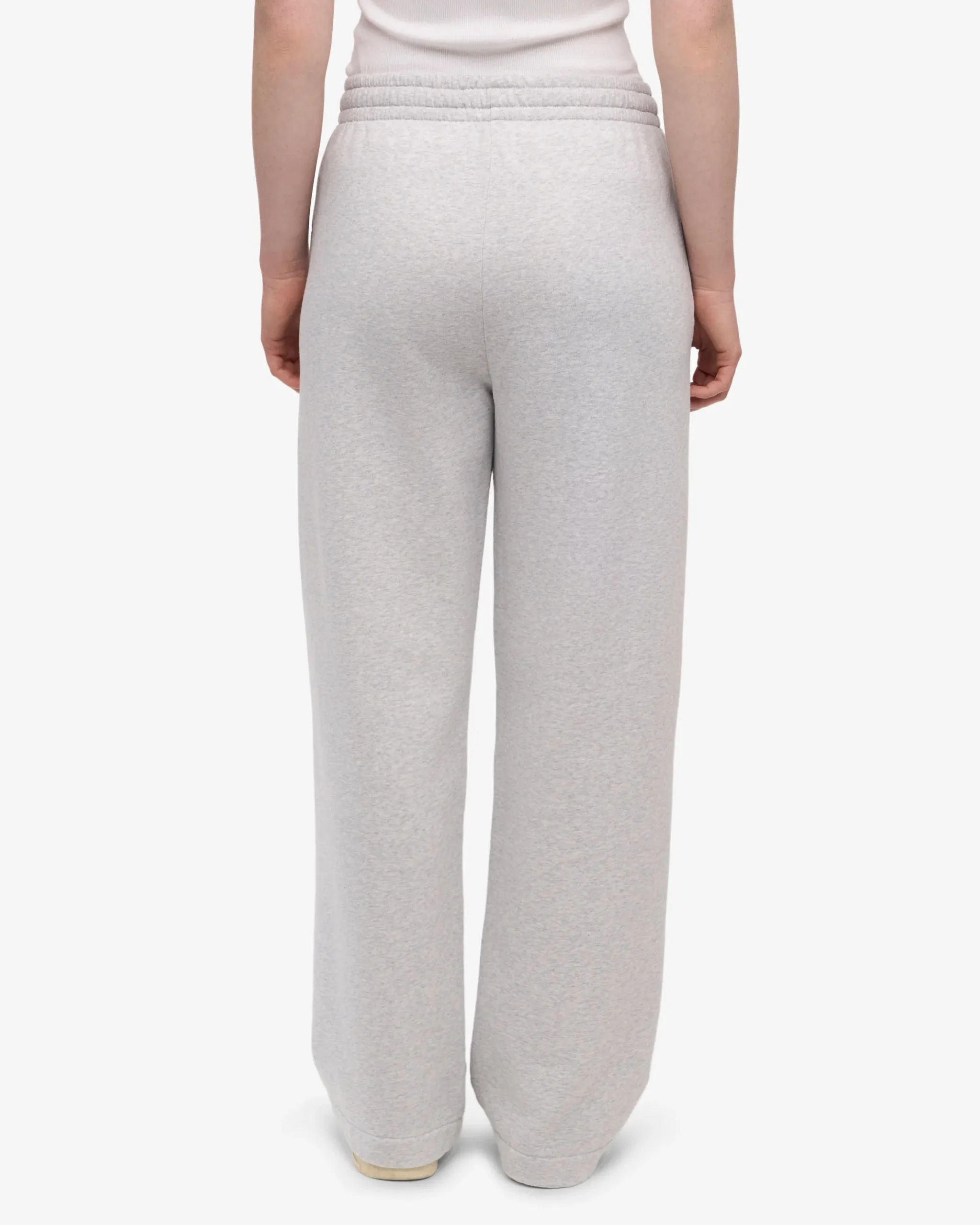 Organic Straight Leg Sweatpants - Snow Melange
