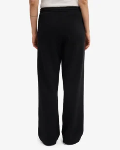 Organic Straight Leg Sweatpants - Deep Black