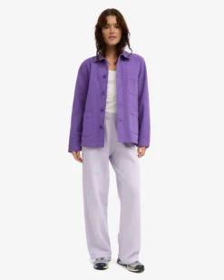Organic Straight Leg Sweatpants - Soft Lavender
