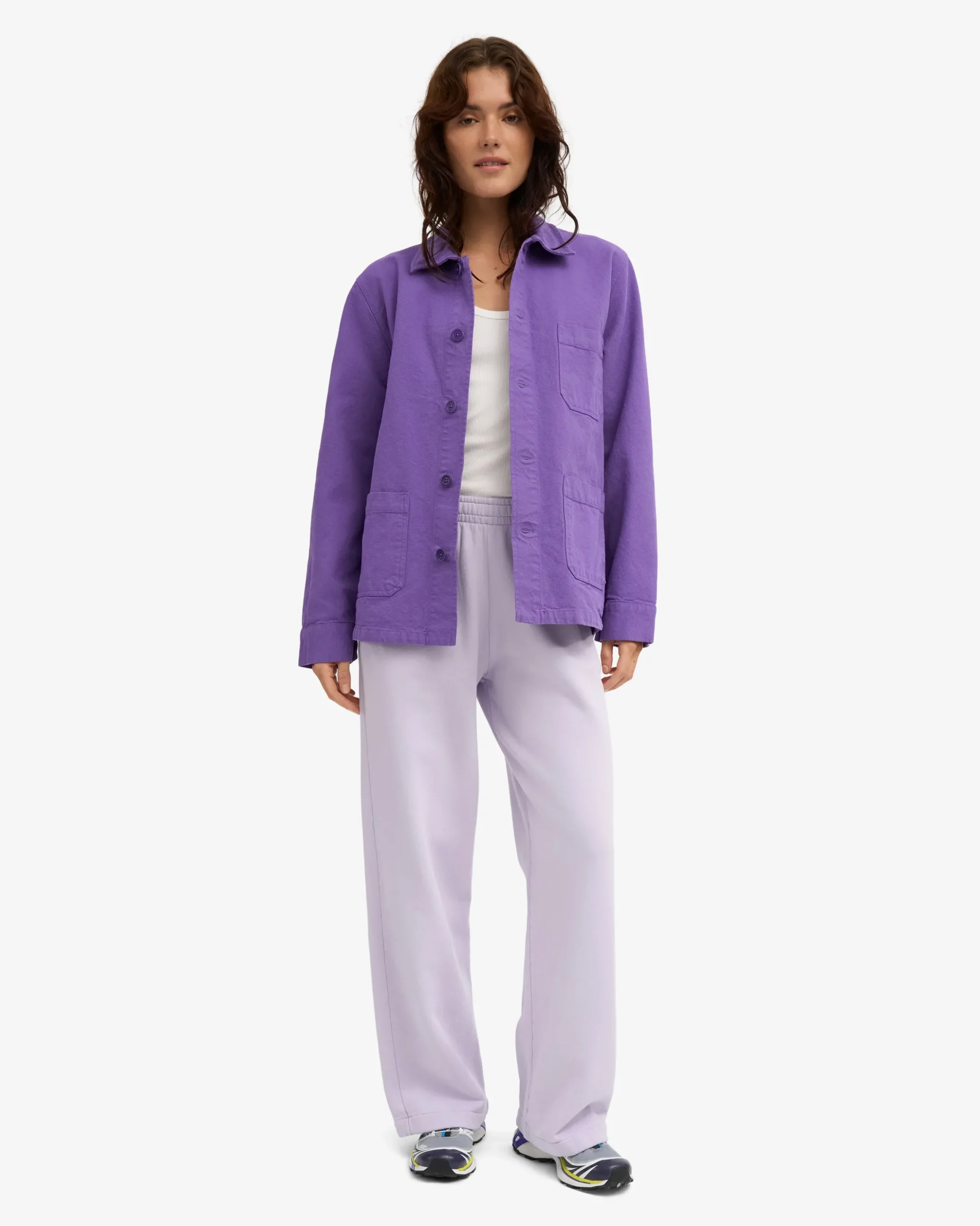 Organic Straight Leg Sweatpants - Soft Lavender
