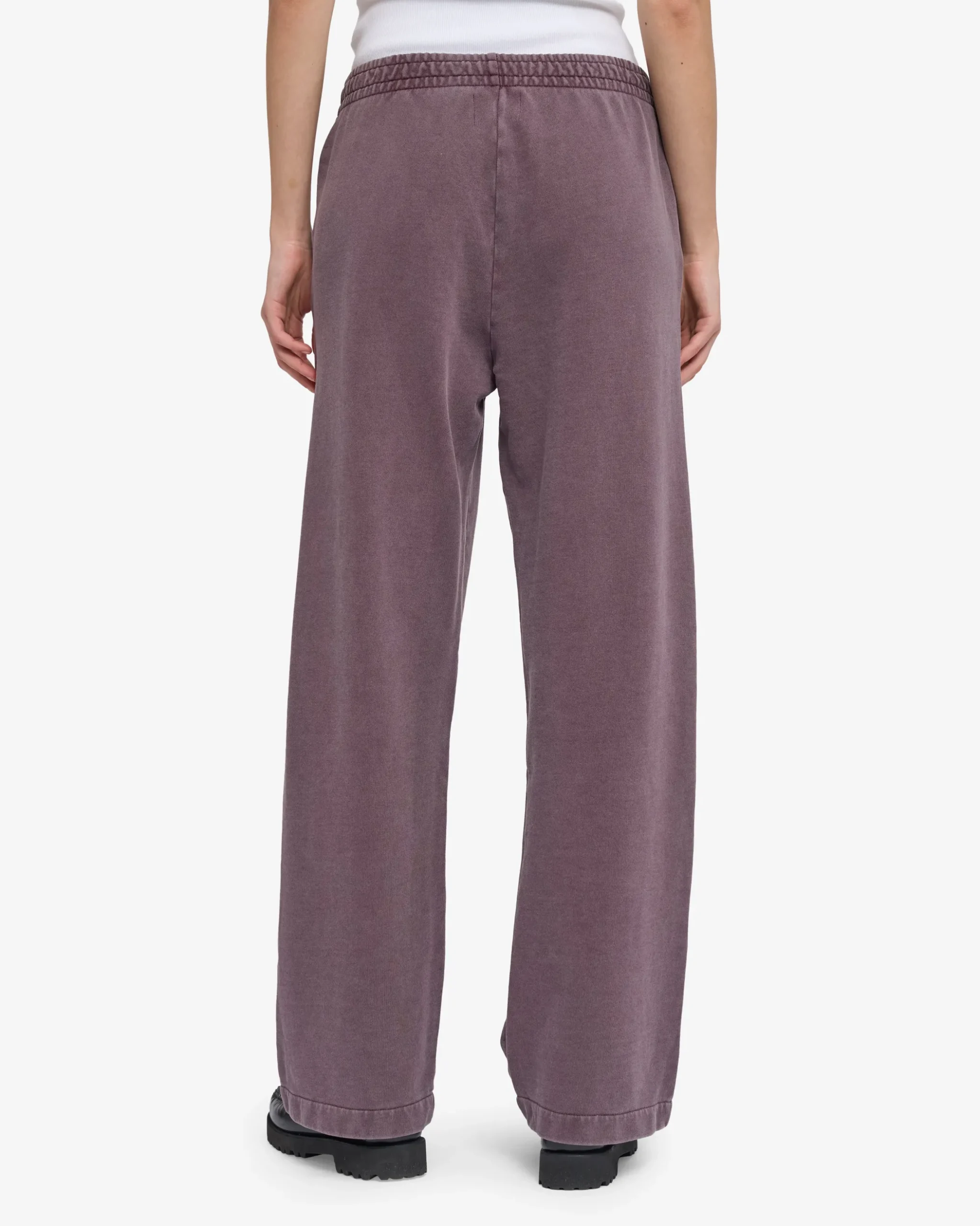 Organic Straight Leg Sweatpants - Faded Grape