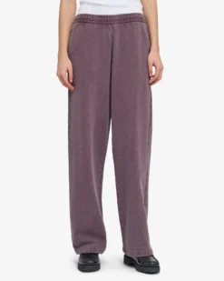 Organic Straight Leg Sweatpants - Faded Grape