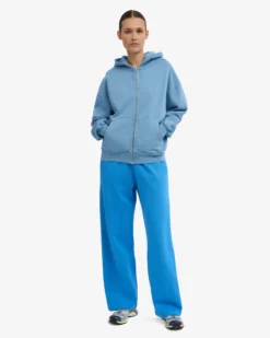 Organic Straight Leg Sweatpants - Pacific Blue