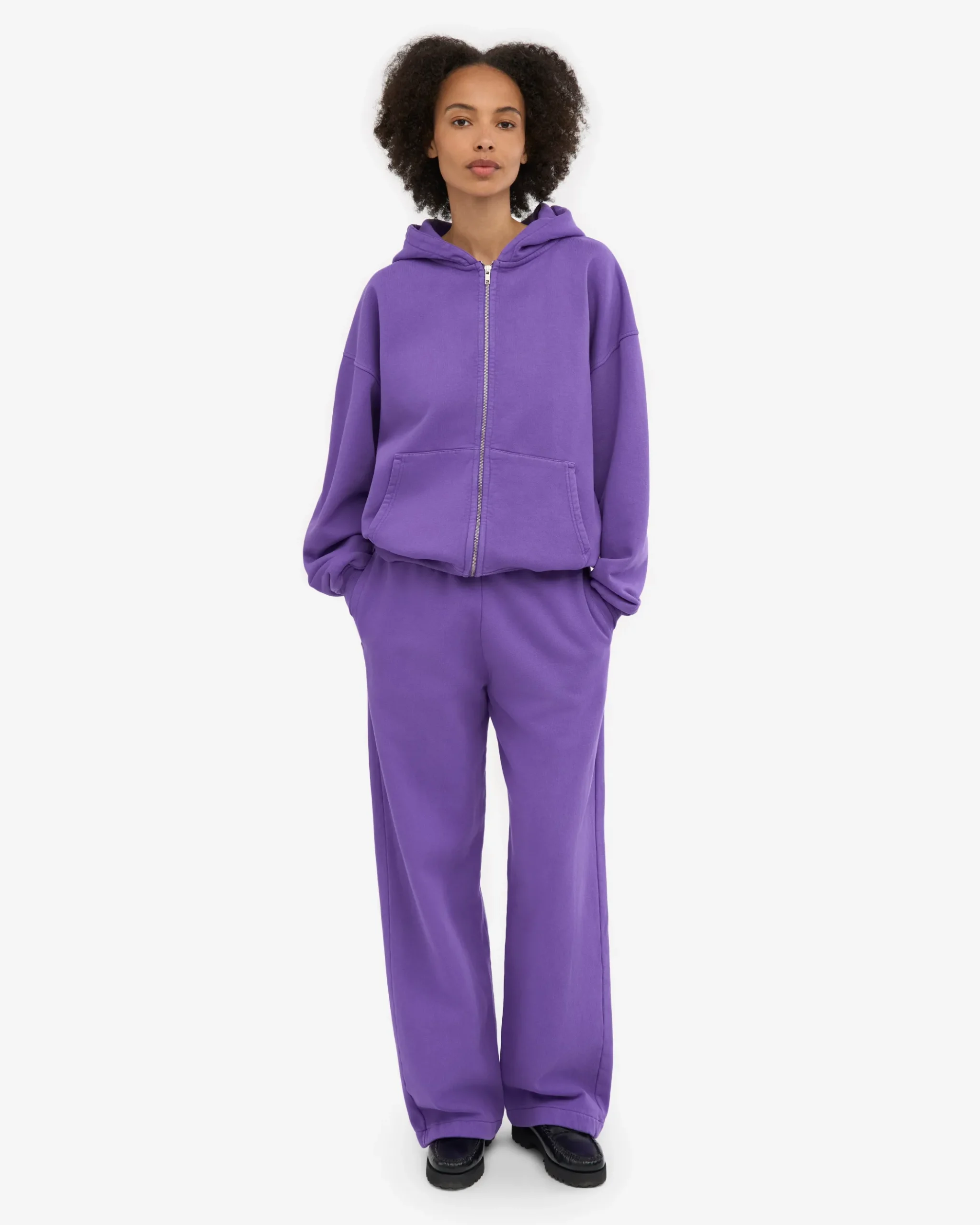 Organic Straight Leg Sweatpants - Ultra Violet