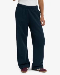 Organic Straight Leg Sweatpants - Navy Blue