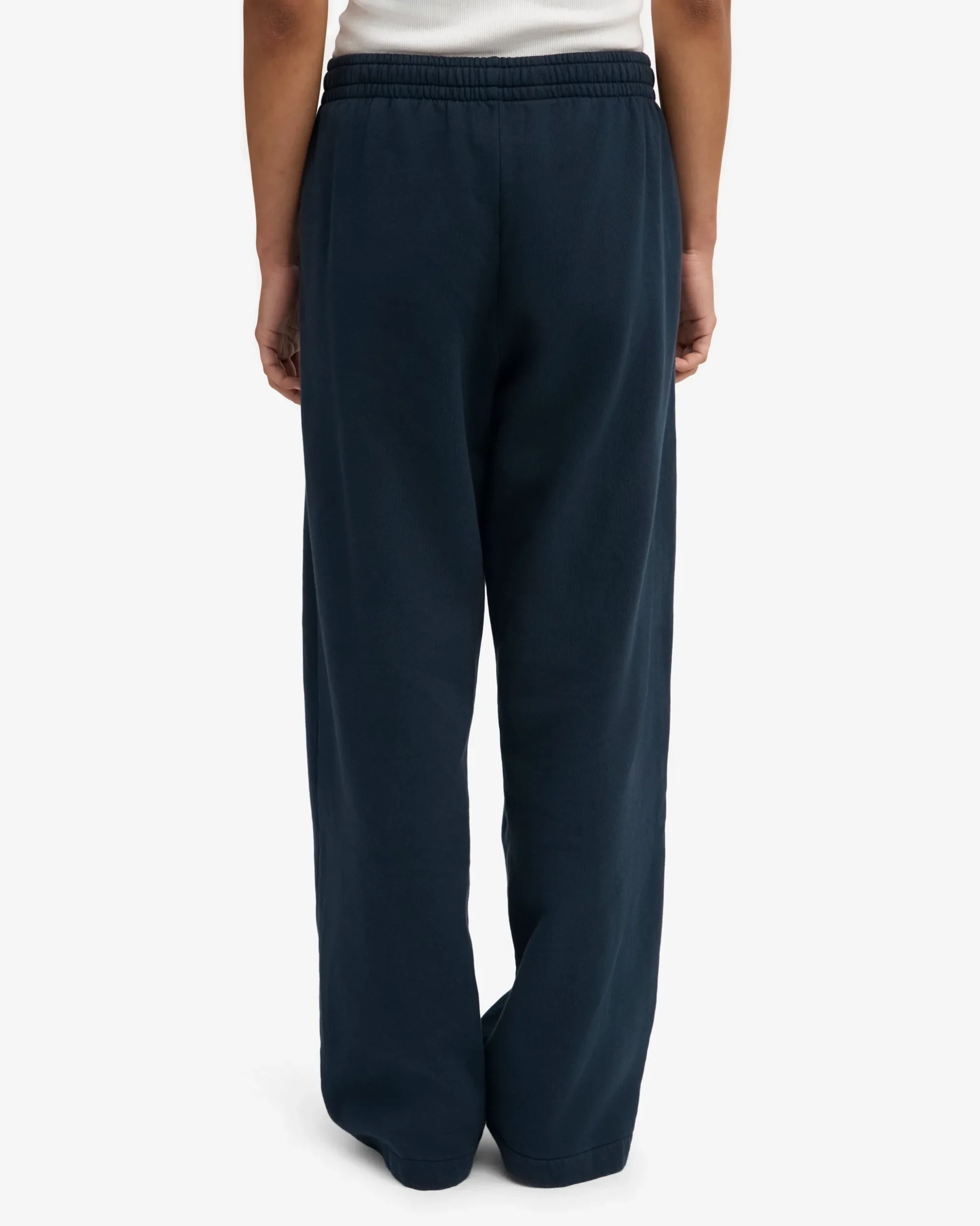 Organic Straight Leg Sweatpants - Navy Blue