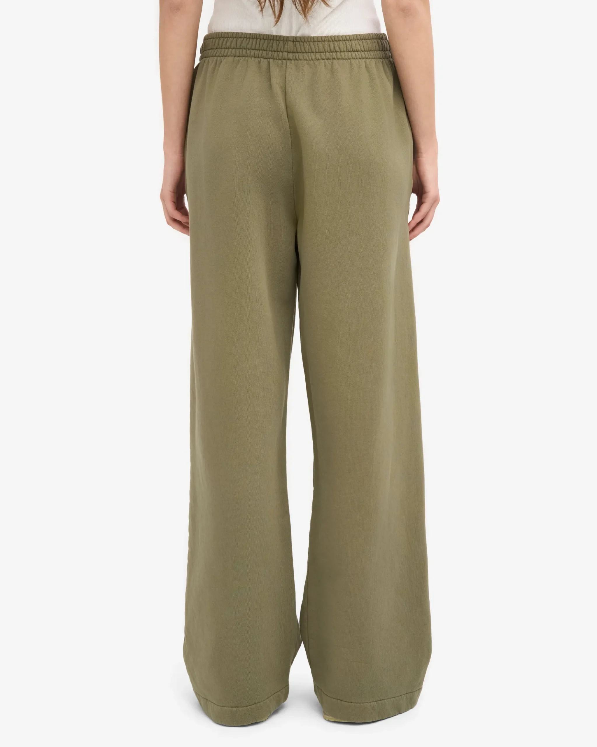 Organic Straight Leg Sweatpants - Dusty Olive