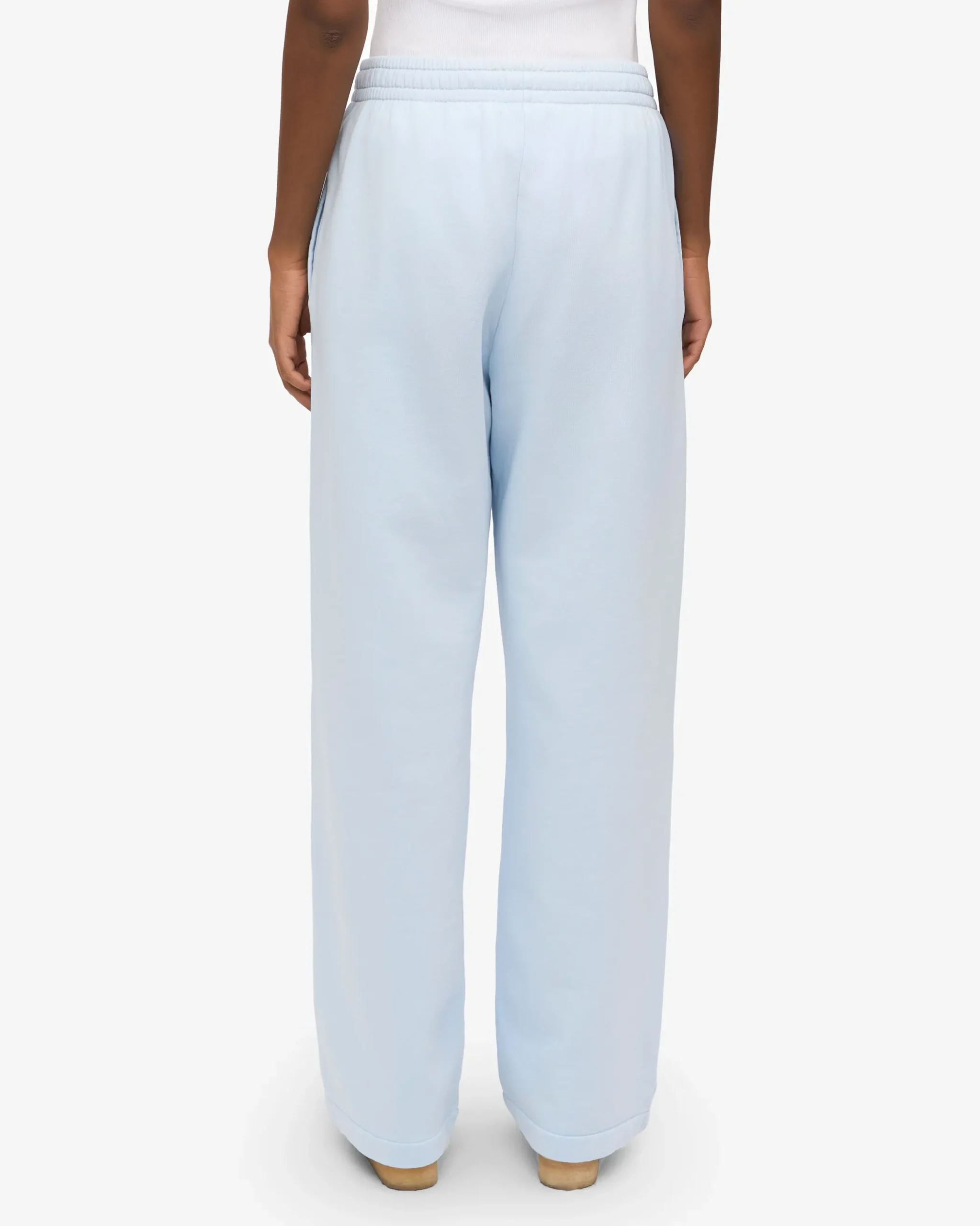 Organic Straight Leg Sweatpants - Polar Blue