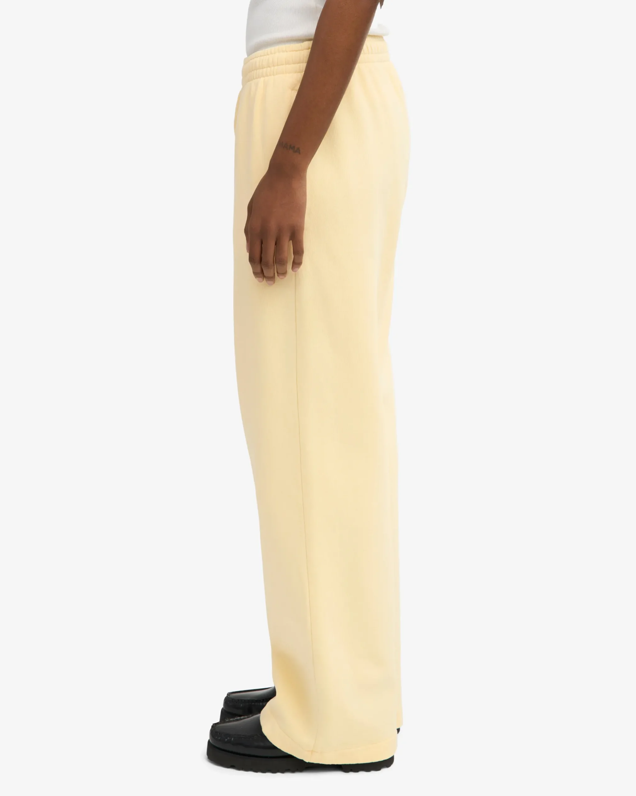 Organic Straight Leg Sweatpants - Soft Yellow
