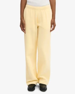 Organic Straight Leg Sweatpants - Soft Yellow