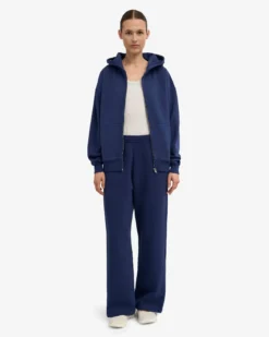 Organic Straight Leg Sweatpants - Marine Blue