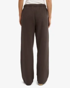 Organic Straight Leg Sweatpants - Coffee Brown