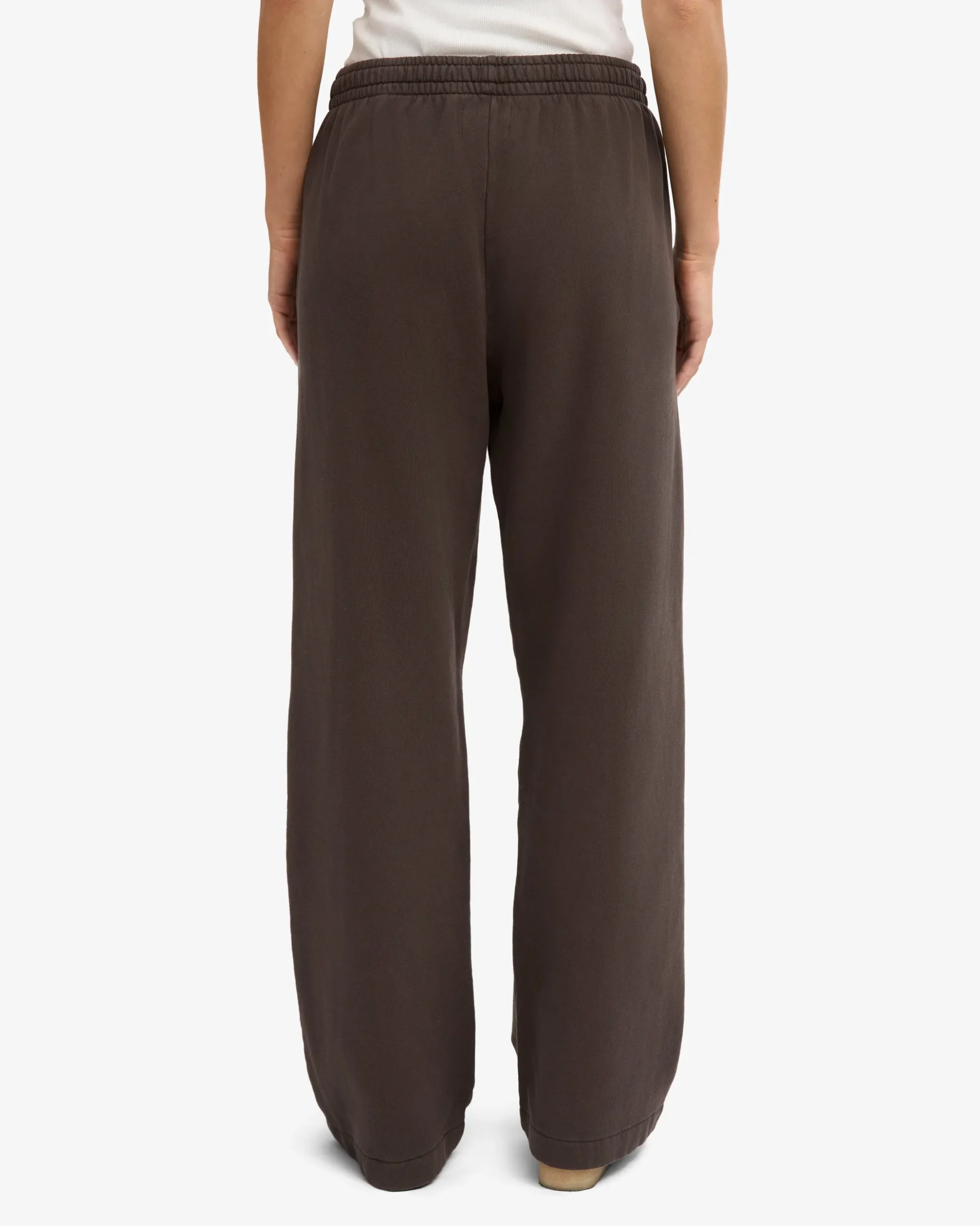 Organic Straight Leg Sweatpants - Coffee Brown