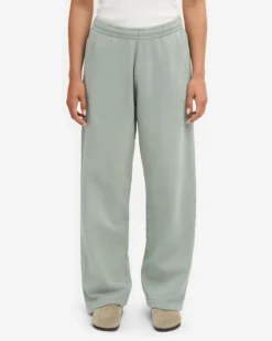 Organic Straight Leg Sweatpants - Steel Blue