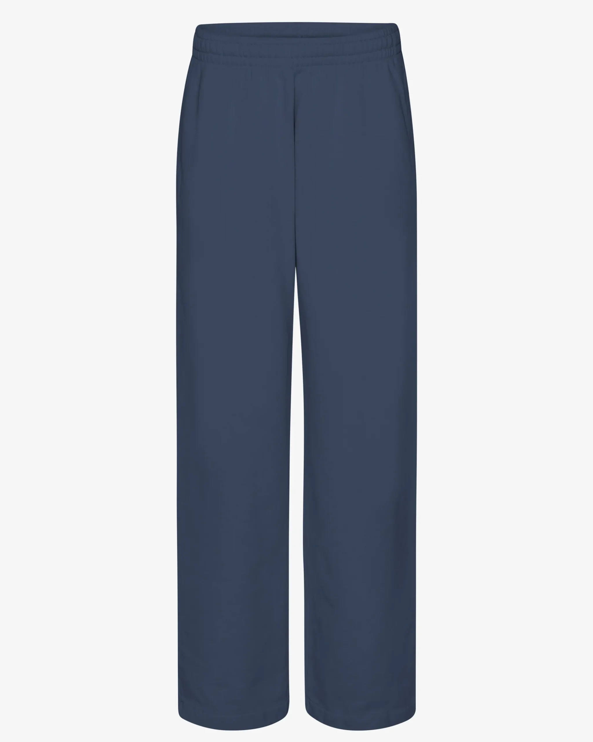 Organic Straight Leg Sweatpants - Petrol Blue