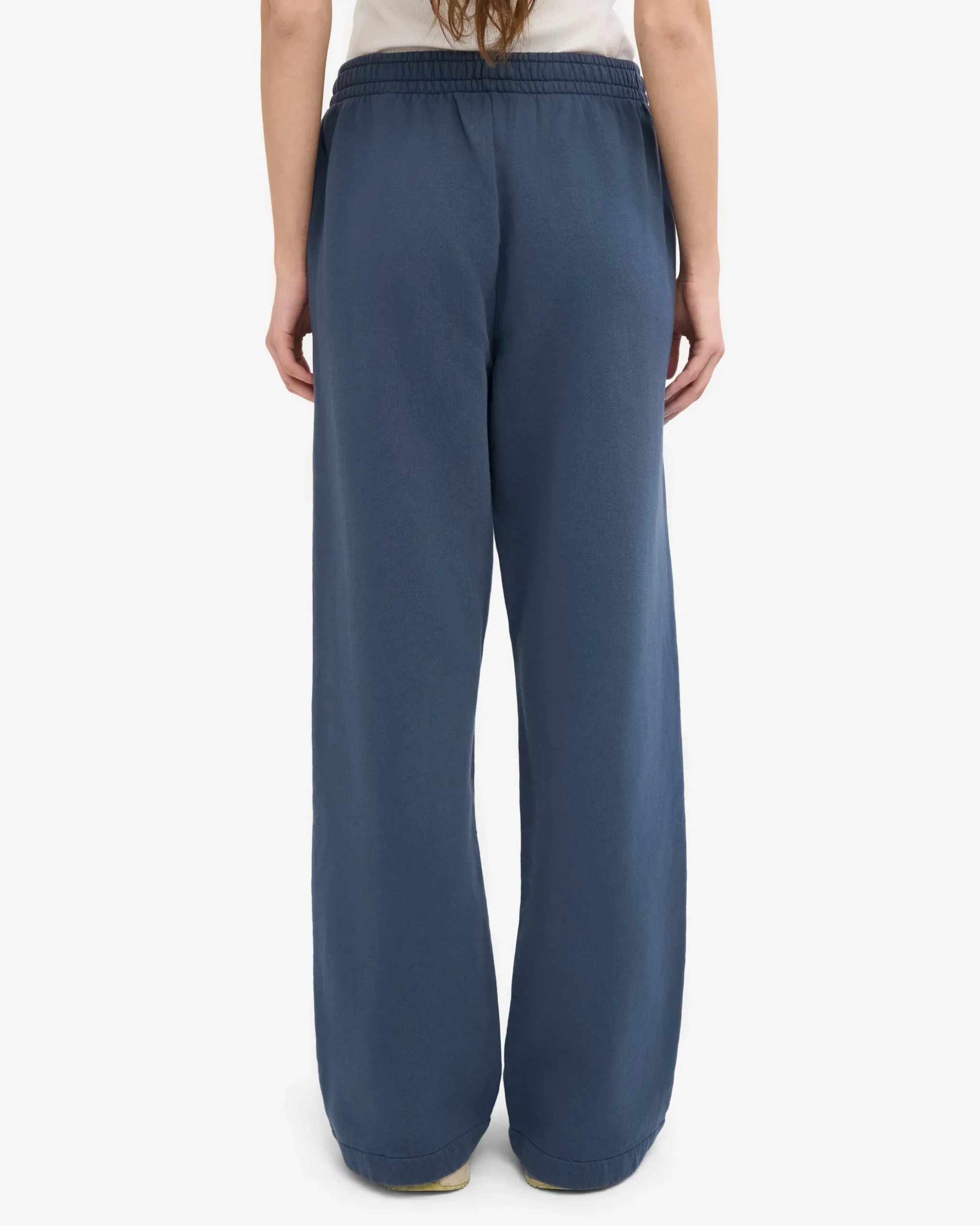 Organic Straight Leg Sweatpants - Petrol Blue