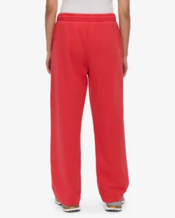 Organic Straight Leg Sweatpants - Red Tangerine