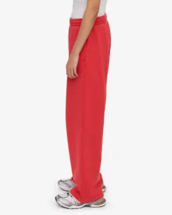 Organic Straight Leg Sweatpants - Red Tangerine