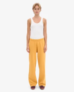 Organic Straight Leg Sweatpants - Burned Yellow
