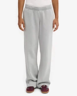 Organic Straight Leg Sweatpants - Faded Grey
