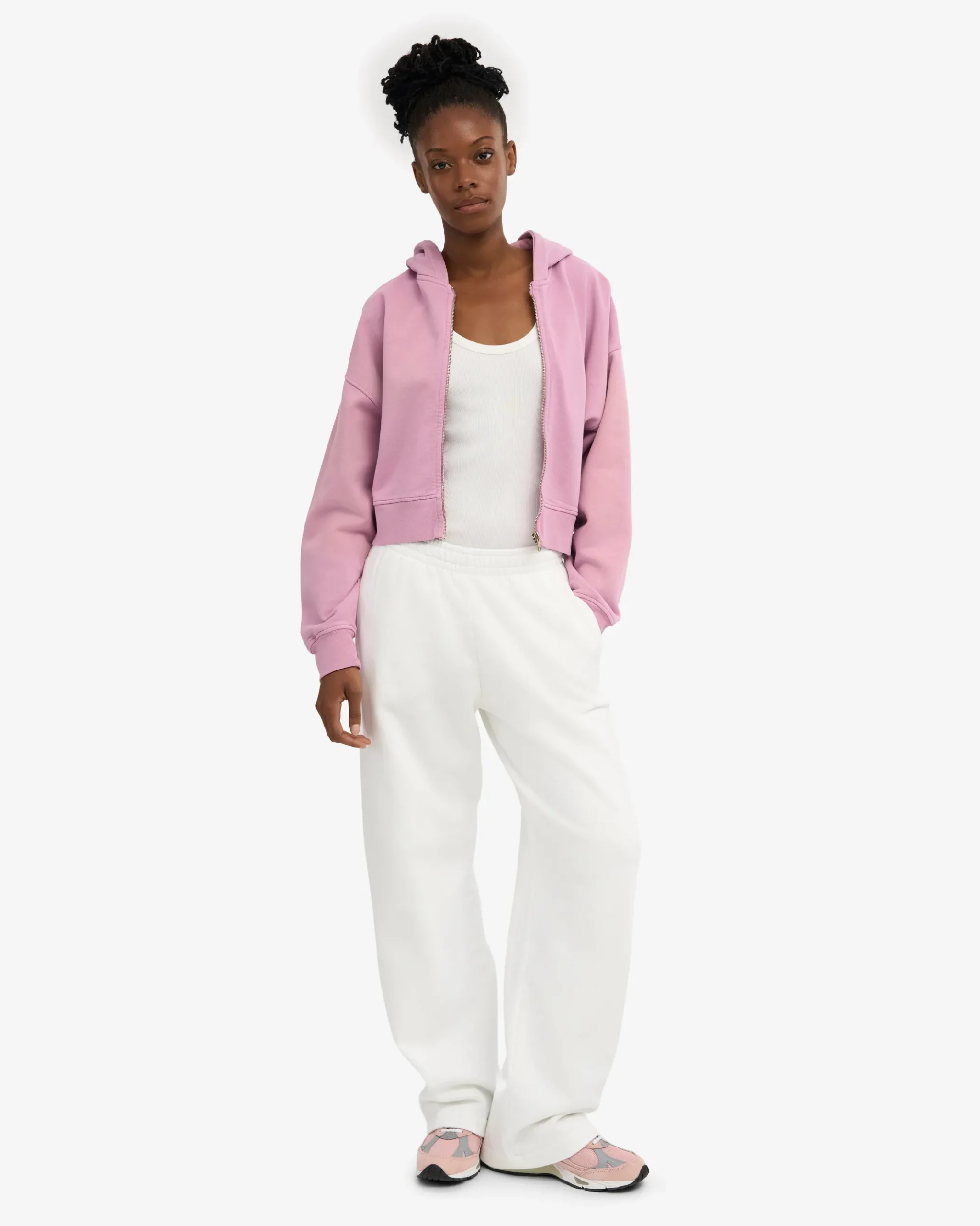 Organic Straight Leg Sweatpants - Optical White
