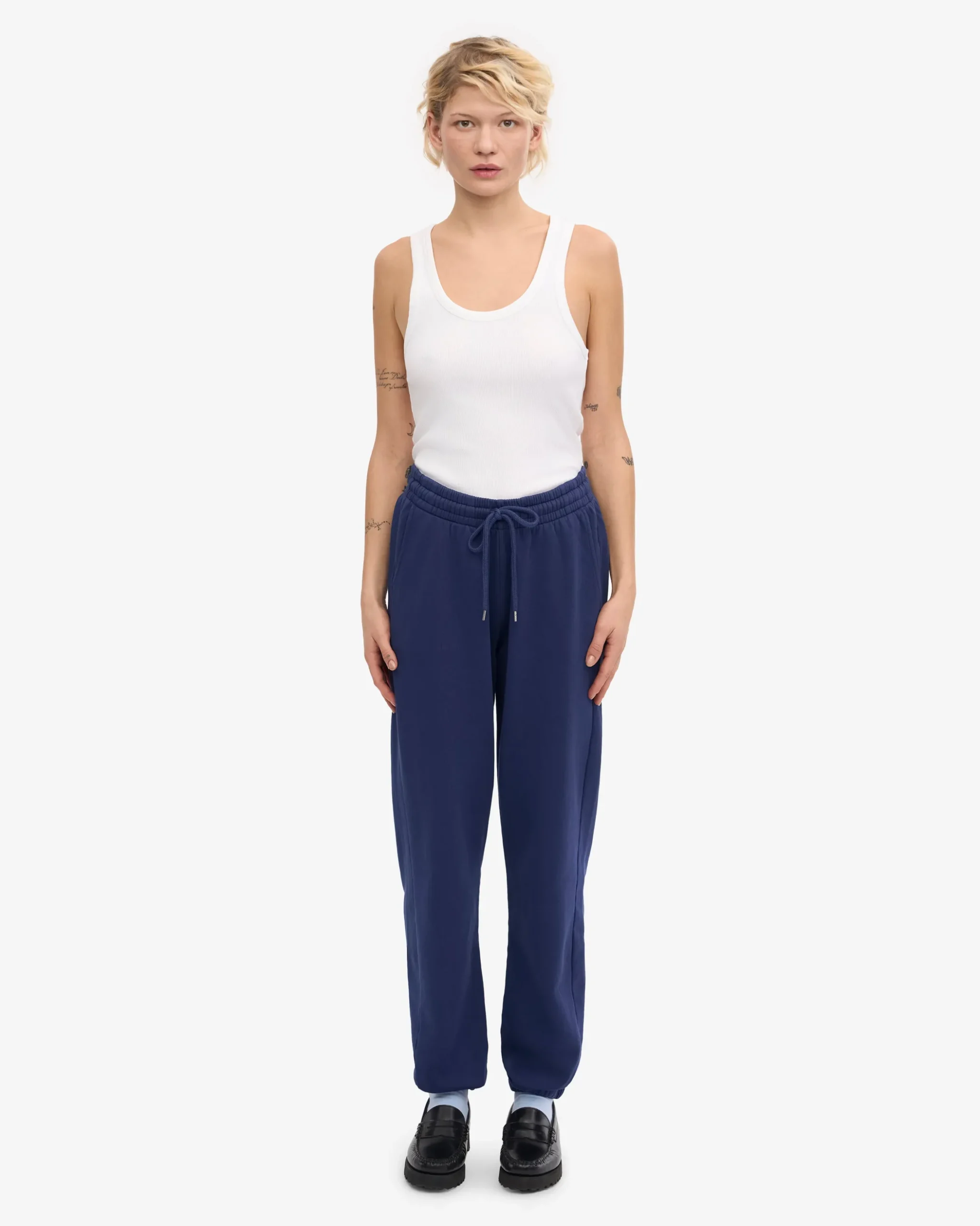 Organic Sweatpants - Marine Blue