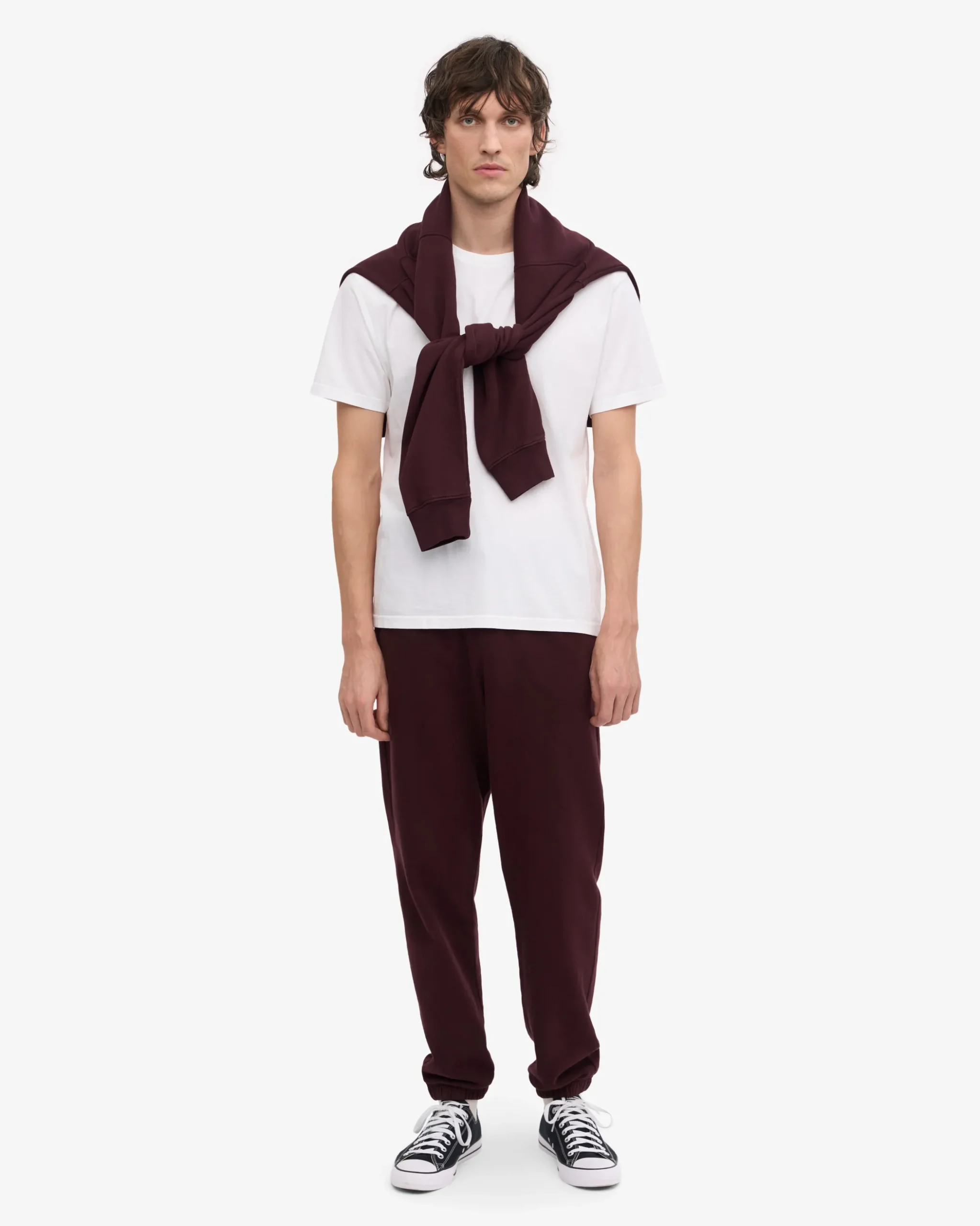Organic Sweatpants - Oxblood Red