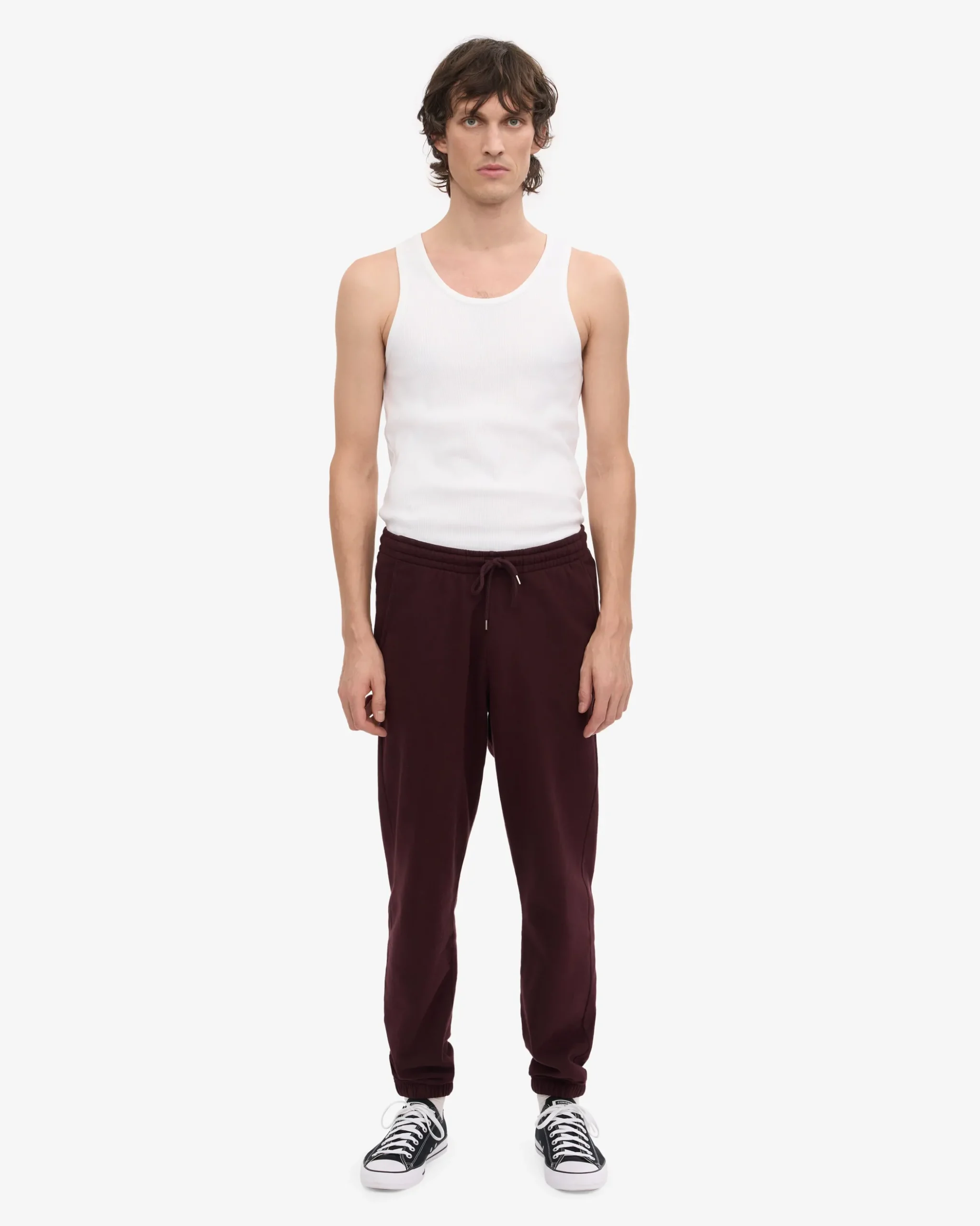 Organic Sweatpants - Oxblood Red