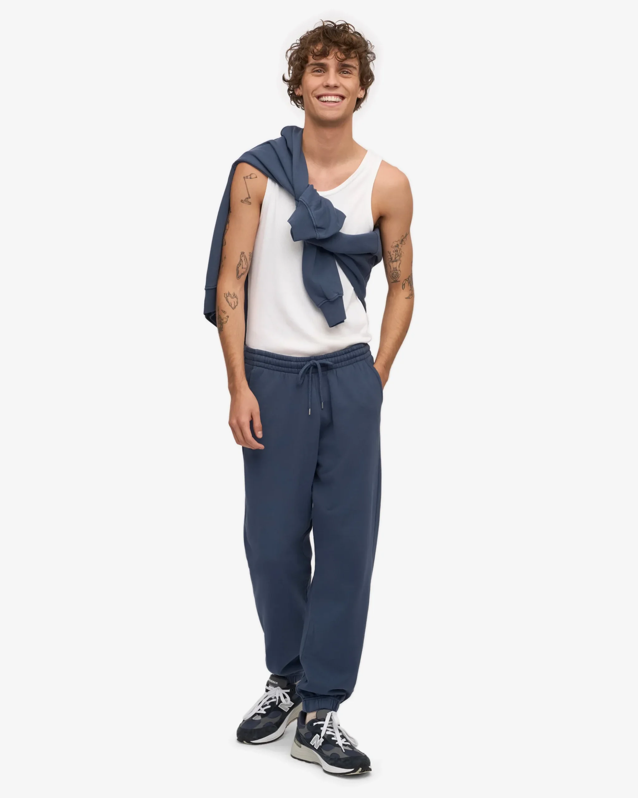 Organic Sweatpants - Petrol Blue