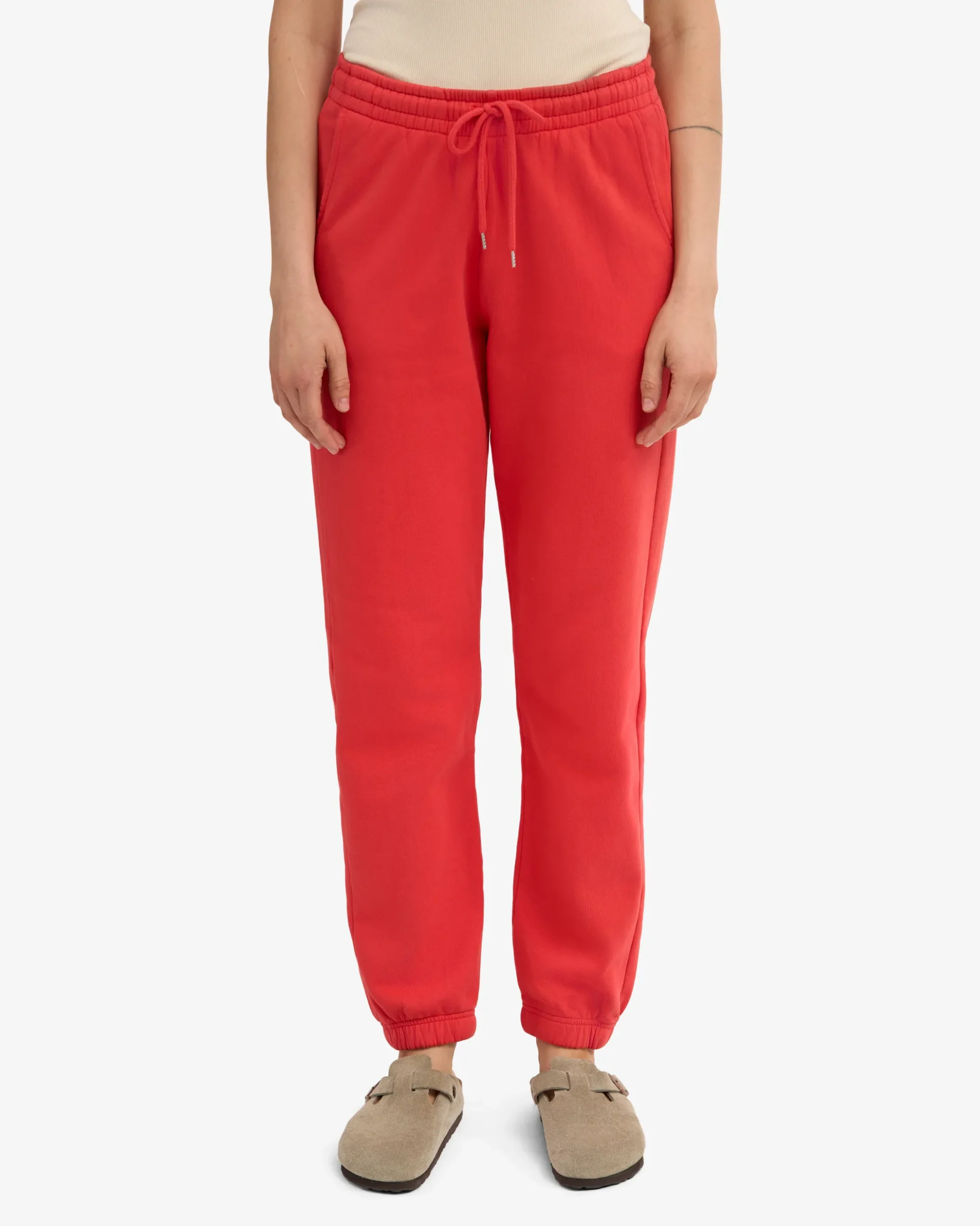 Organic Sweatpants - Red Tangerine