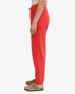 Organic Sweatpants - Red Tangerine