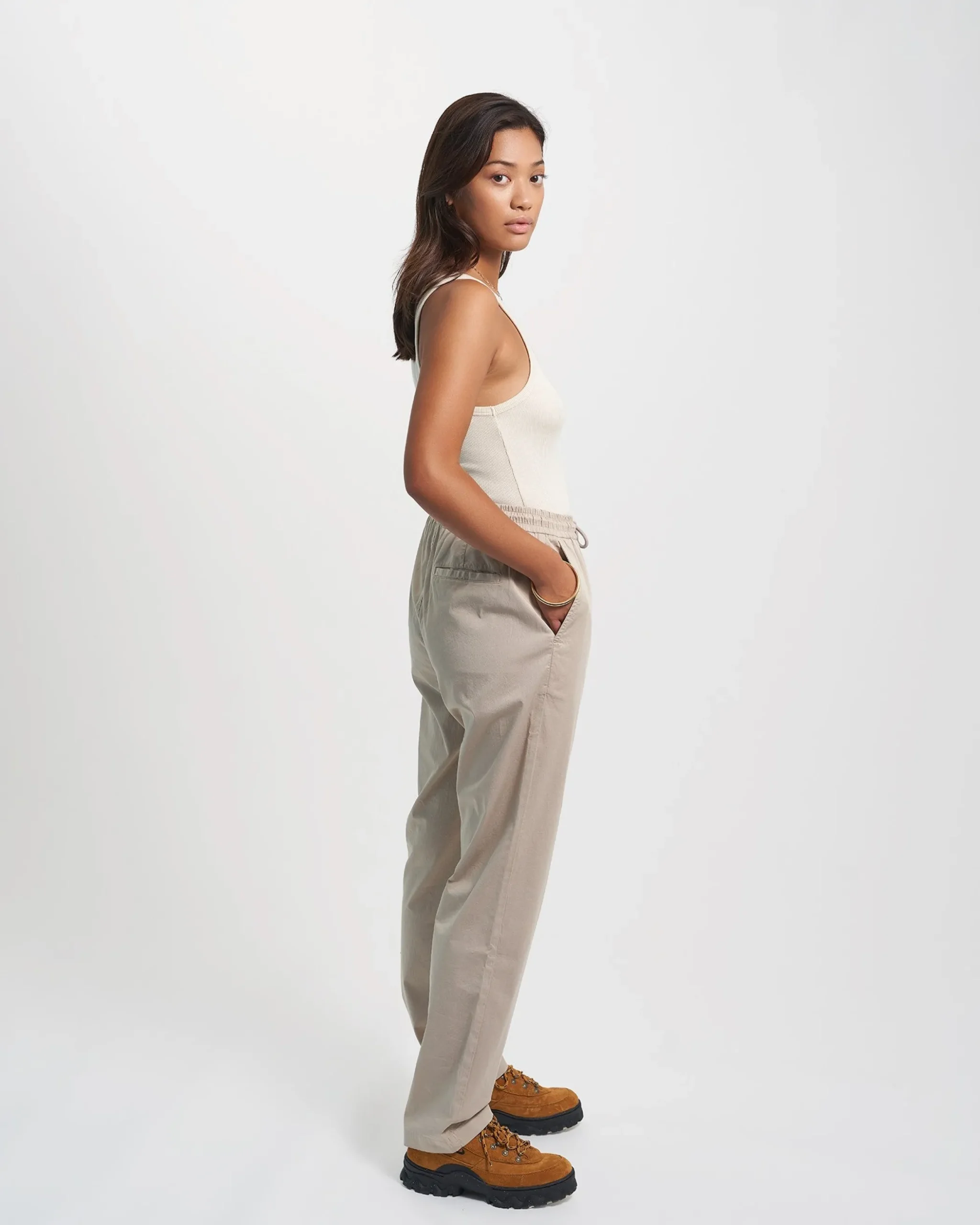Organic Twill Pants - Deep Black