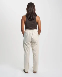 Organic Twill Pants - Ivory White