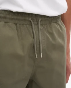 Organic Twill Shorts - Deep Black & Dusty Olive (2-Pack)
