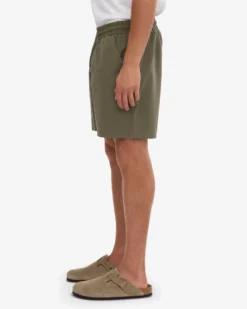 Organic Twill Shorts - Deep Black & Dusty Olive (2-Pack)
