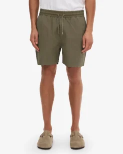 Organic Twill Shorts - Deep Black & Dusty Olive (2-Pack)