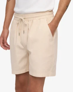 Organic Twill Shorts - Ivory White