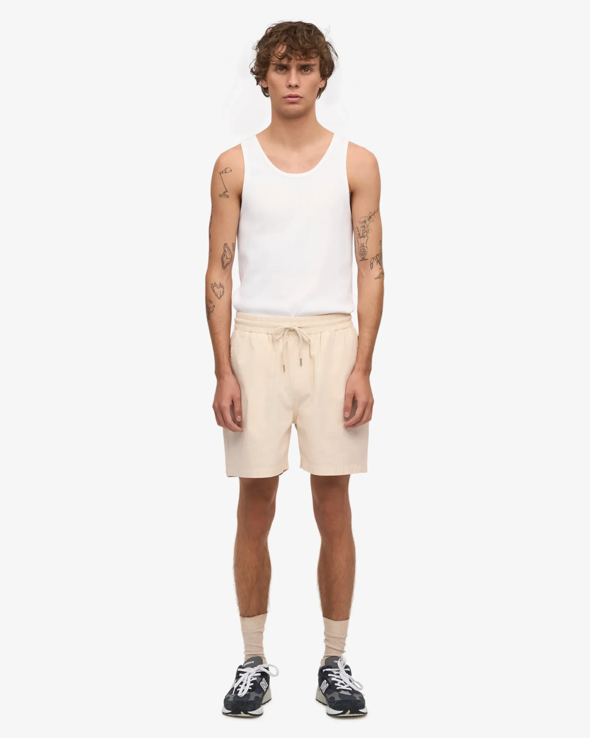 Organic Twill Shorts - Ivory White